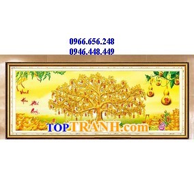 Tranh thêu vinh hoa phú quý